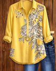 Golden Meadow Floral Button Shirt