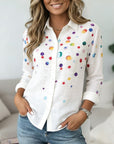 Confetti Dot Button-Down Shirt