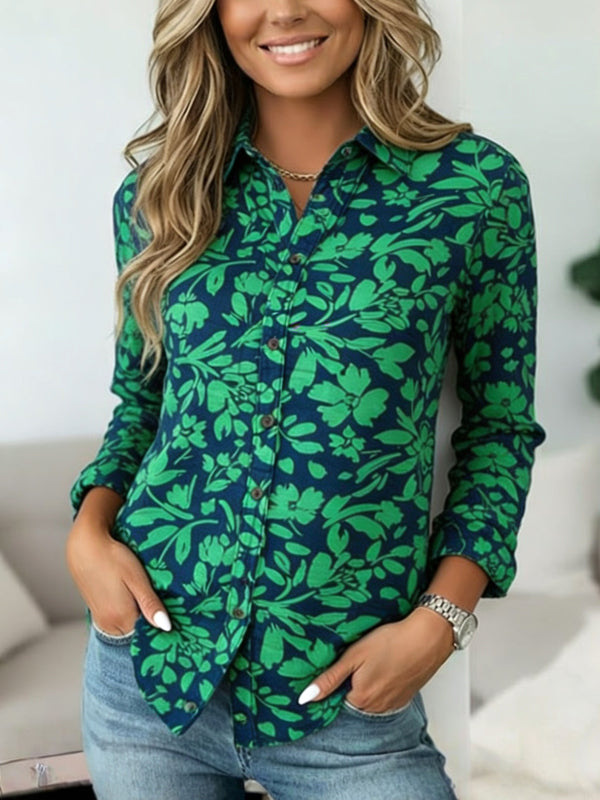 Emerald Garden Collared Shirt