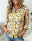 Golden Paisley Classic Shirt