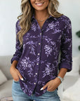 Lavender Breeze Floral Blouse