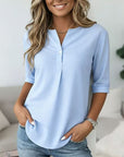 Pinstripe Loose Casual Top