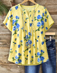 Sunny Bloom Button-Up Top
