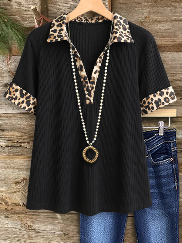 Urban Chic Leopard Trim Top