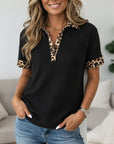 Urban Chic Leopard Trim Top