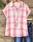 Sweet Cherry Plaid Shirt