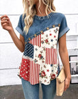 Stars & Roses Patchwork Top