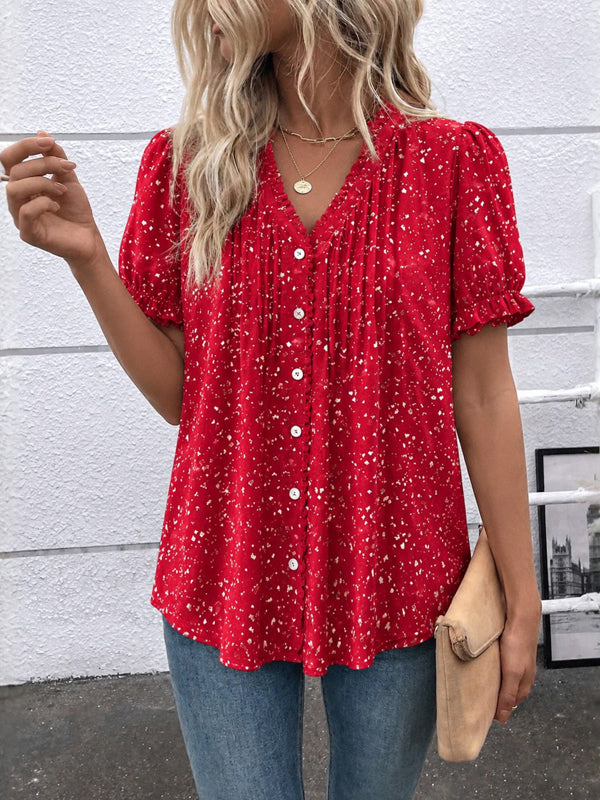 Ruby Bloom Button Blouse