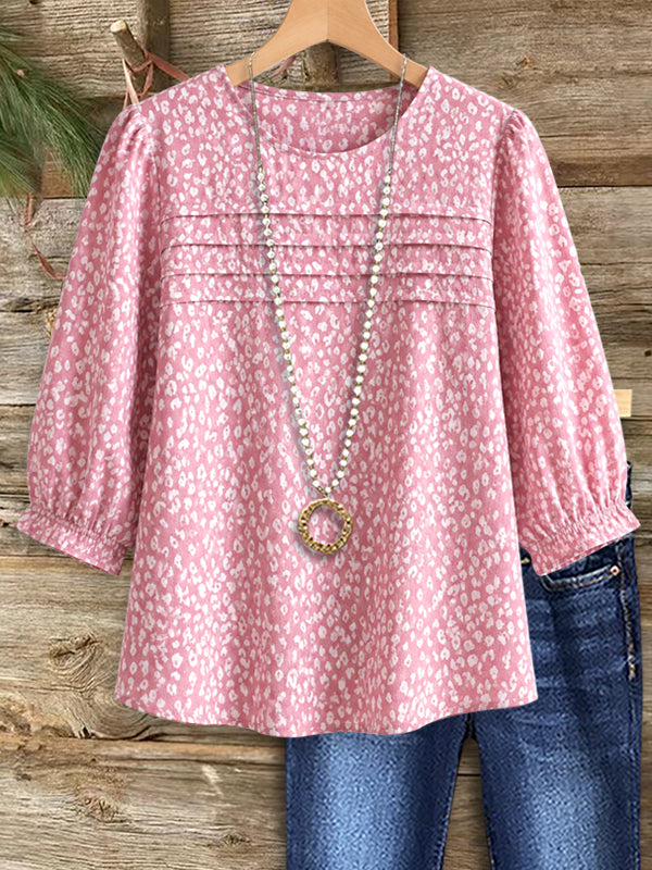 Blush Meadow Puff Top