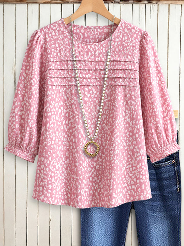 Blush Meadow Puff Top