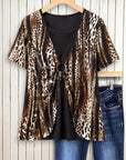 Midnight Leopard Layered Top