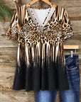 Wild Charm V-Neck Top
