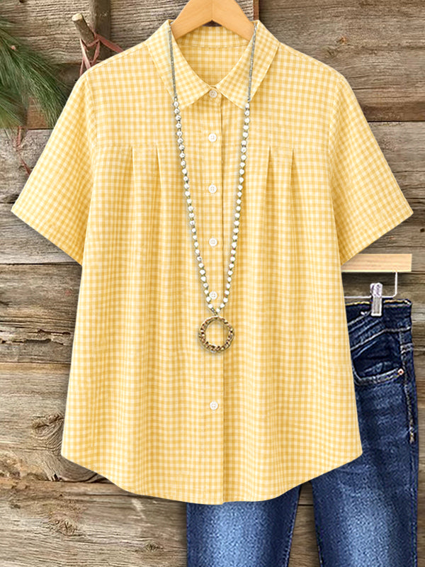 Golden Picnic Gingham Shirt