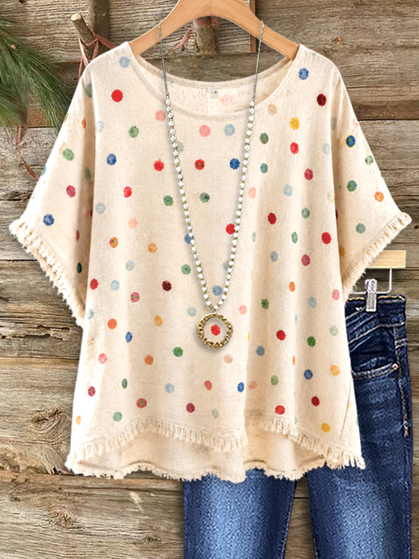 Confetti Charm Fringe Top