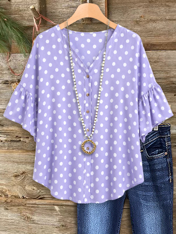 Lavender Dot Delight Top