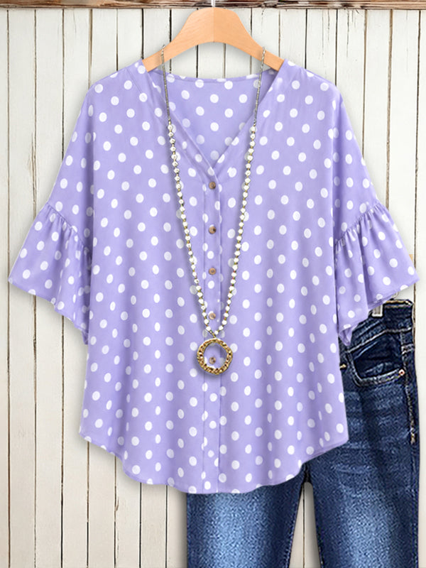 Lavender Dot Delight Top