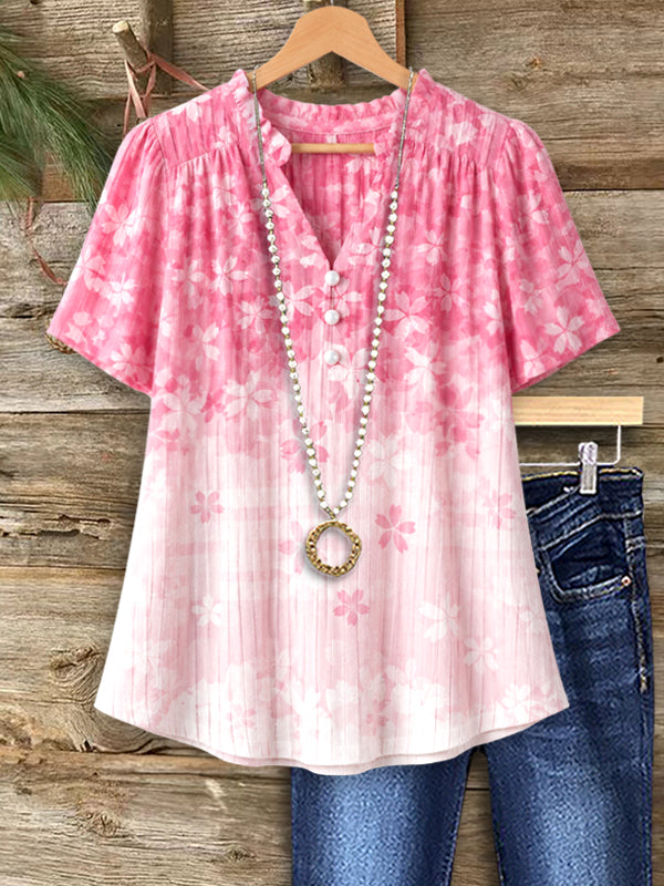 Pink Blossom Whisper Blouse