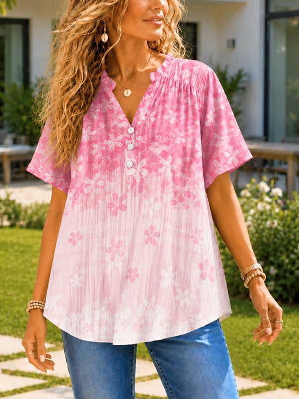 Pink Blossom Whisper Blouse