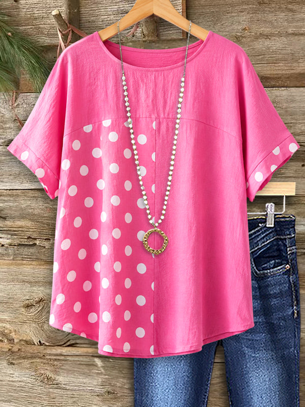 Pink Polka Dot Breeze Top