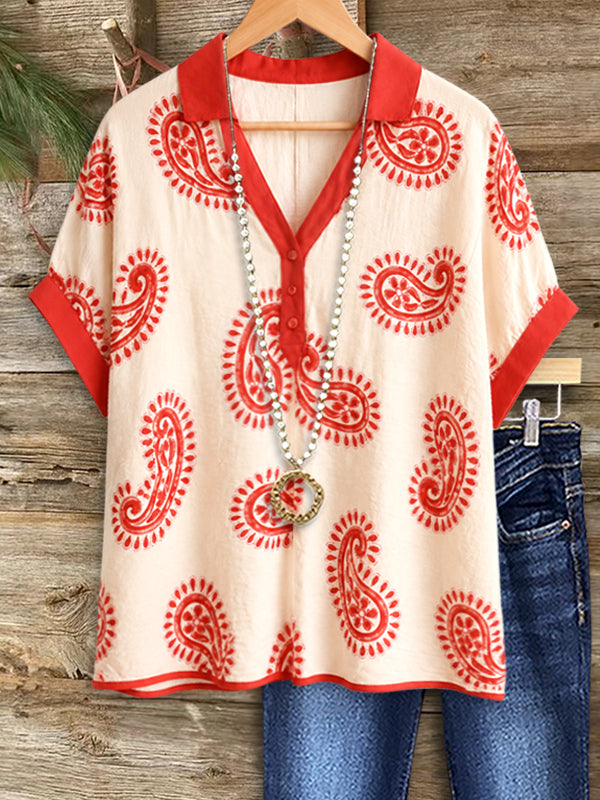 Sunset Paisley Camp Shirt