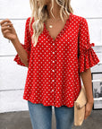Cherry Dot Charm Blouse