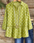 Lime Grove Peplum Blouse