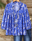 Blue Meadow Whimsy Blouse