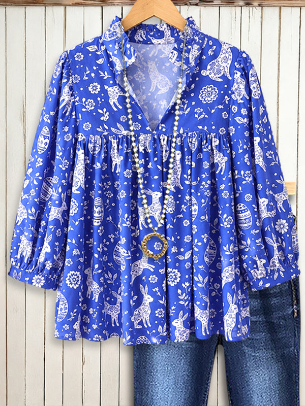 Blue Meadow Whimsy Blouse