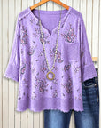 Lavender Breeze Paisley Top