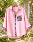 Pink Blossom Stripe Shirt