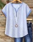 Coastal Breeze Stripe Top