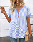 Coastal Breeze Stripe Top