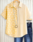 Sunny Side Mixed Print Top
