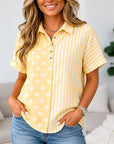 Sunny Side Mixed Print Top
