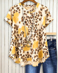Golden Savannah Print Top