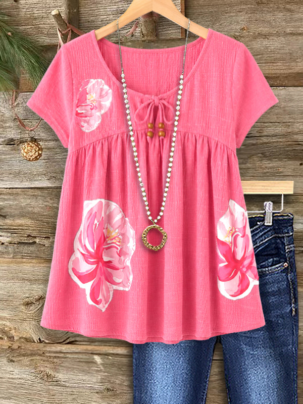 Blushing Bloom Babydoll Top