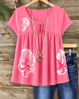 Blushing Bloom Babydoll Top