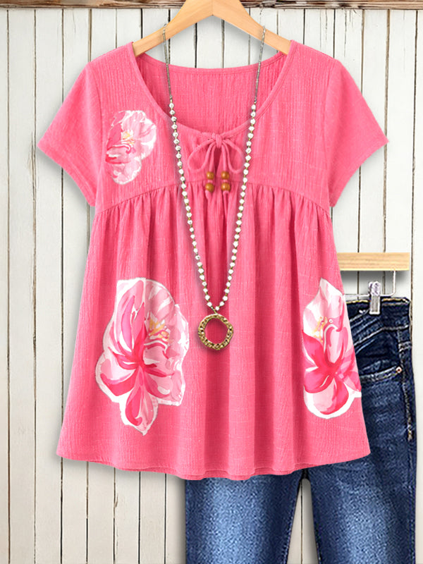 Blushing Bloom Babydoll Top