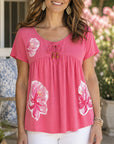 Blushing Bloom Babydoll Top