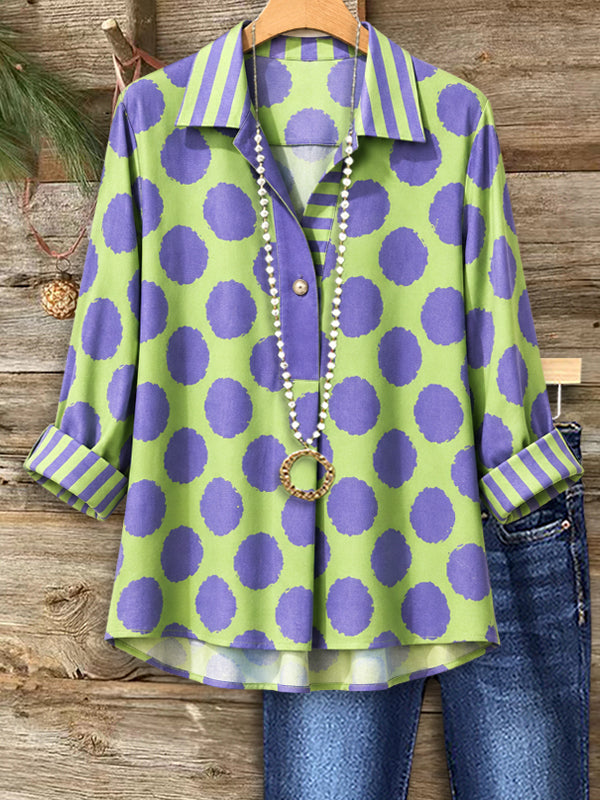 Lavender Meadow Polo Blouse