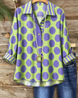 Lavender Meadow Polo Blouse