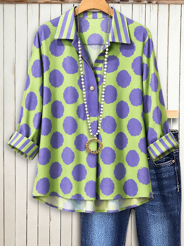 Lavender Meadow Polo Blouse