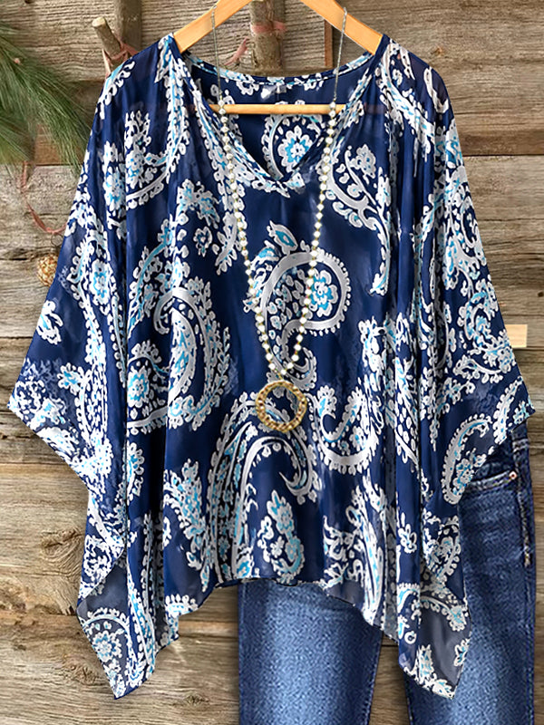 Coastal Breeze Paisley Blouse