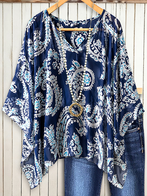 Coastal Breeze Paisley Blouse