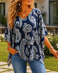 Coastal Breeze Paisley Blouse