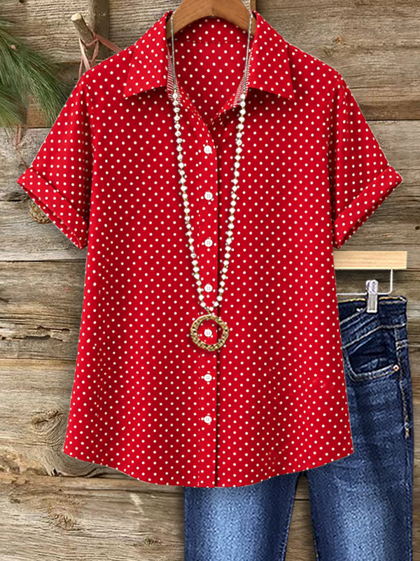 Red Dot Charm Shirt