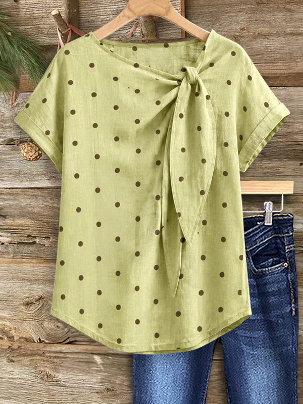 Sage Meadow Tie-Neck Top