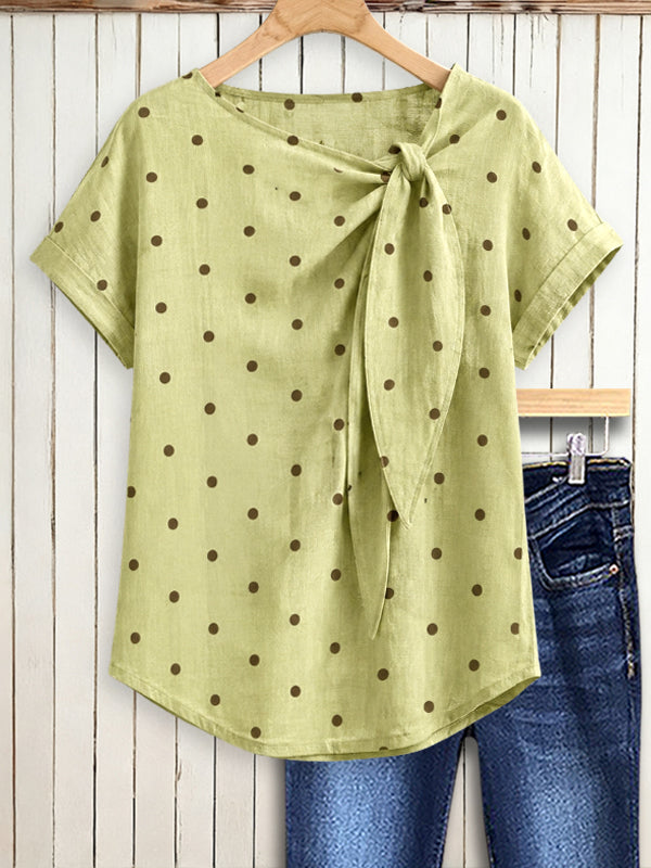 Sage Meadow Tie-Neck Top