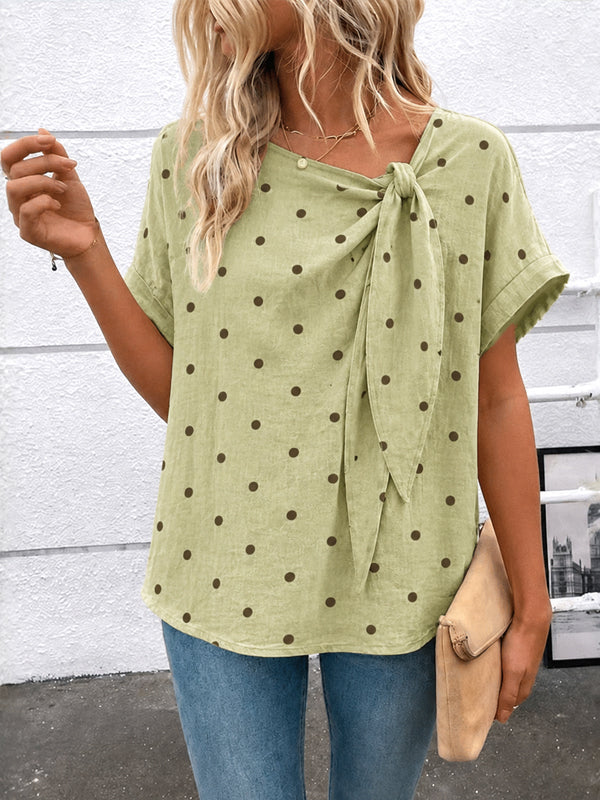 Sage Meadow Tie-Neck Top