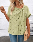 Sage Meadow Tie-Neck Top